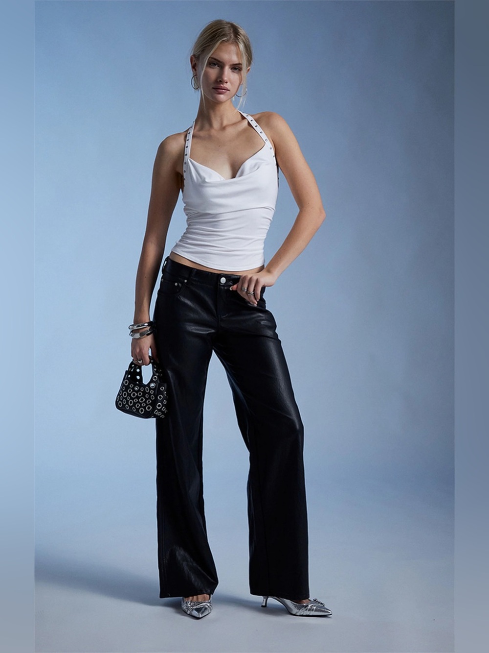 Classic Black Wide-Leg Women’s Jeans - Black